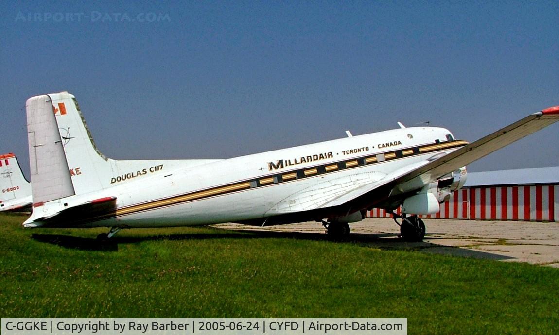 C-GGKE, 1952 Douglas R4D-8 (C-117D Skytrain) C/N 43366, Douglas DC-3C-117D [43366] (Millardair) Brantford~C 24/06/2005