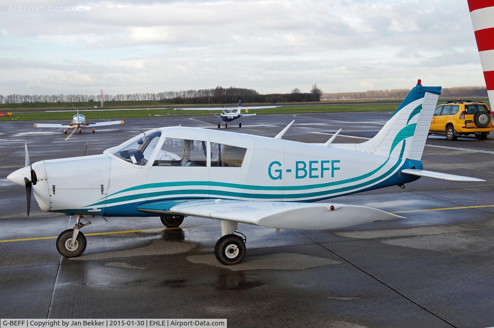 G-BEFF, 1973 Piper PA-28-140 Cherokee F C/N 28-7325228, Lelystad Airport