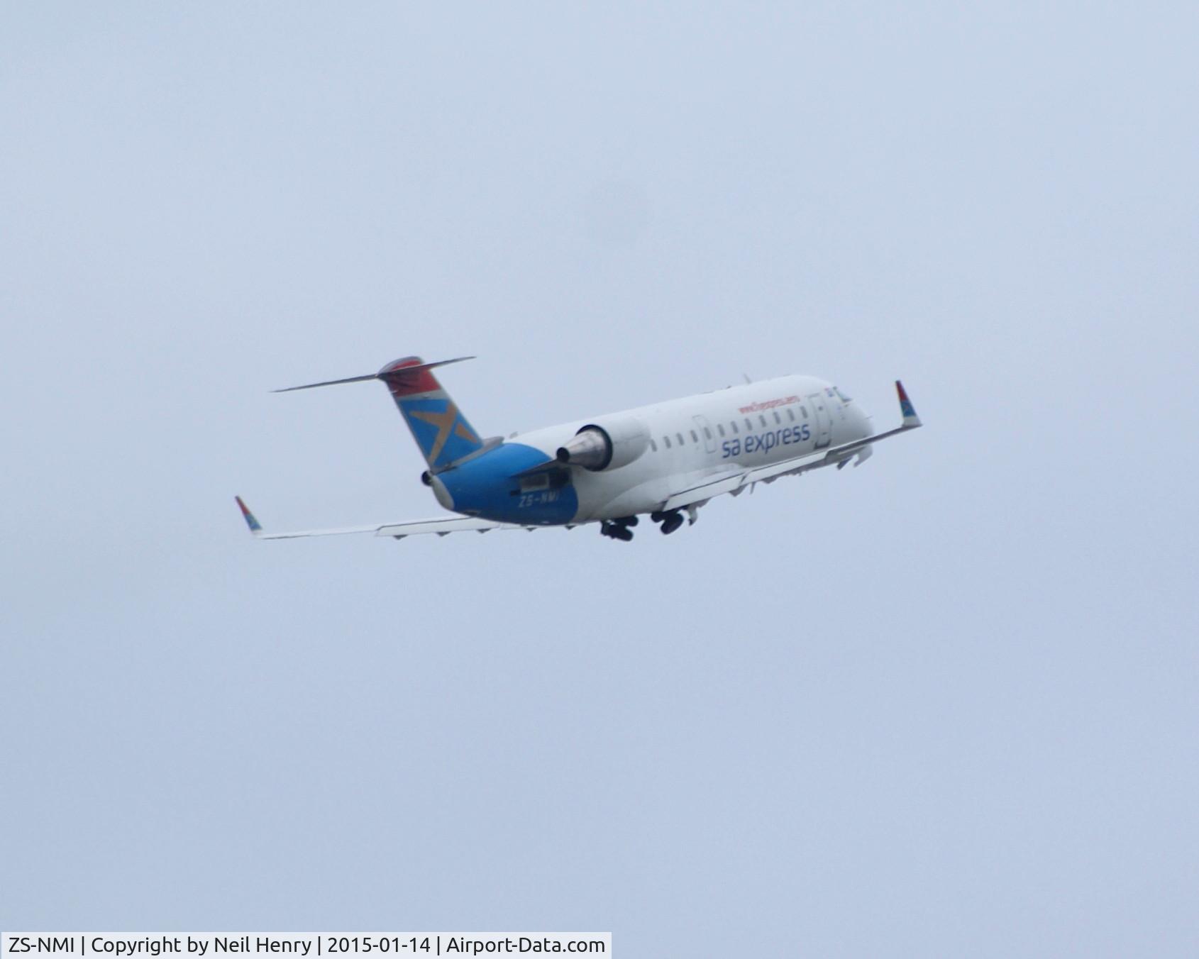 ZS-NMI, 1997 Canadair CRJ-200ER (CL-600-2B19) C/N 7153, taken from nearby PLZ airport