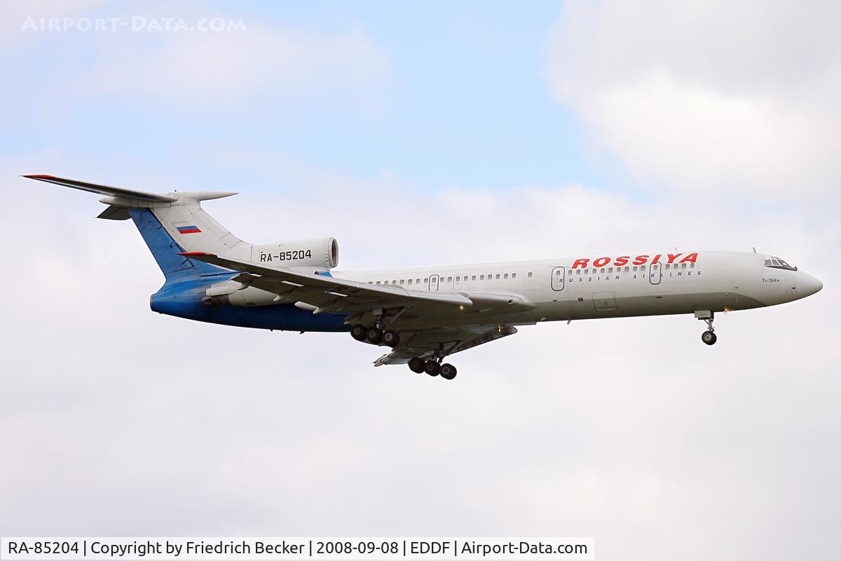 RA-85204, 1991 Tupolev Tu-154M C/N 91A886, on final at Frankfurt