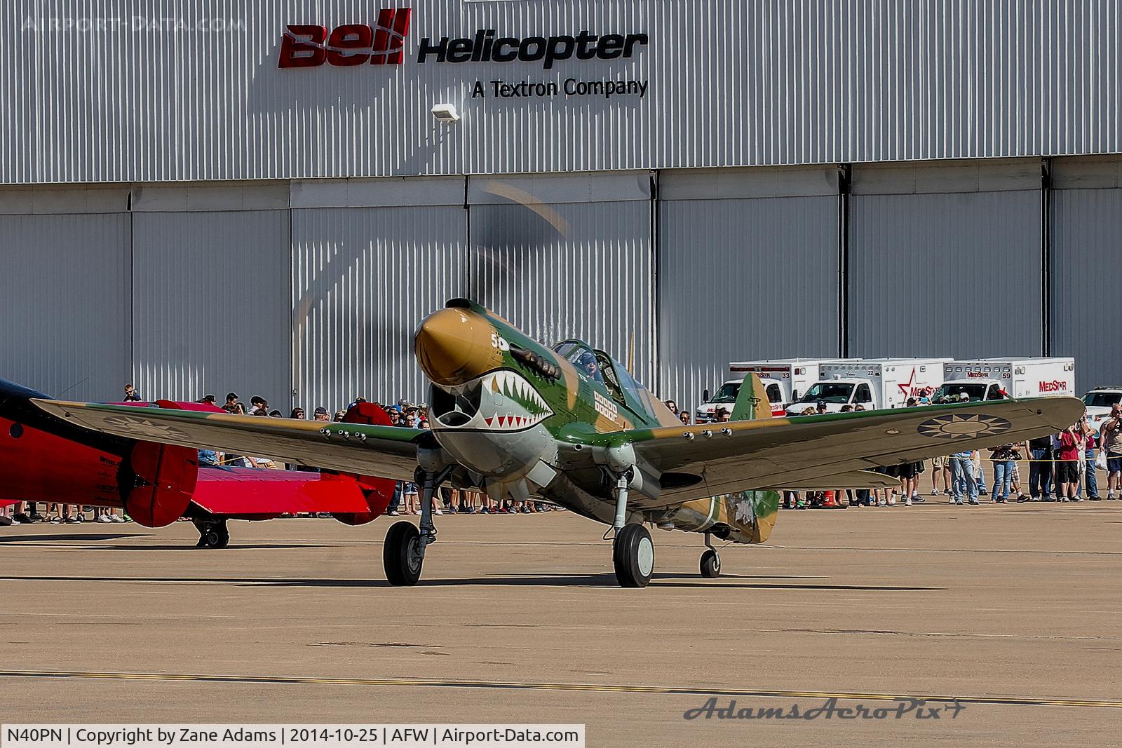 N40PN, 1944 Curtiss P-40N Warhawk C/N 33109, At the 2014 Alliance Airshow - Fort Worth, TX
