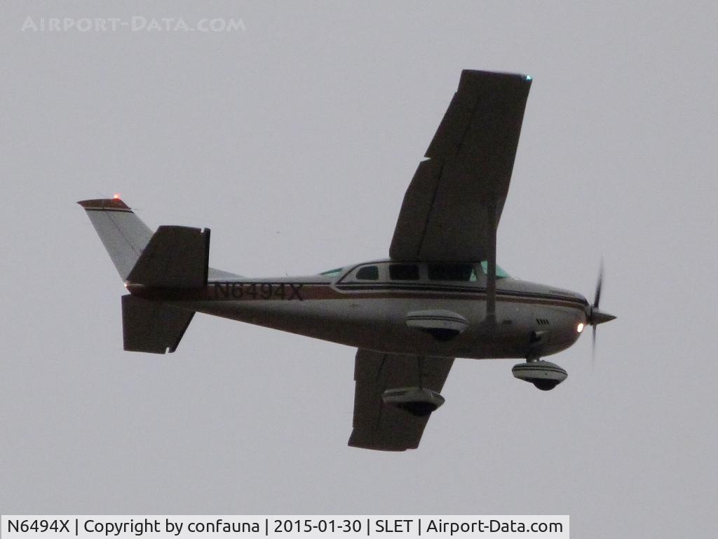 N6494X, 1980 Cessna U206G Stationair C/N U20605922, Arriving to El Trompillo with the last light of the day