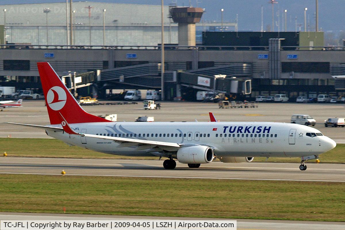 TC-JFL, 1999 Boeing 737-8F2 C/N 29774/269, Boeing 737-8F2 [29774] (THY Turkish Airlines) Zurich~HB 05/04/2009