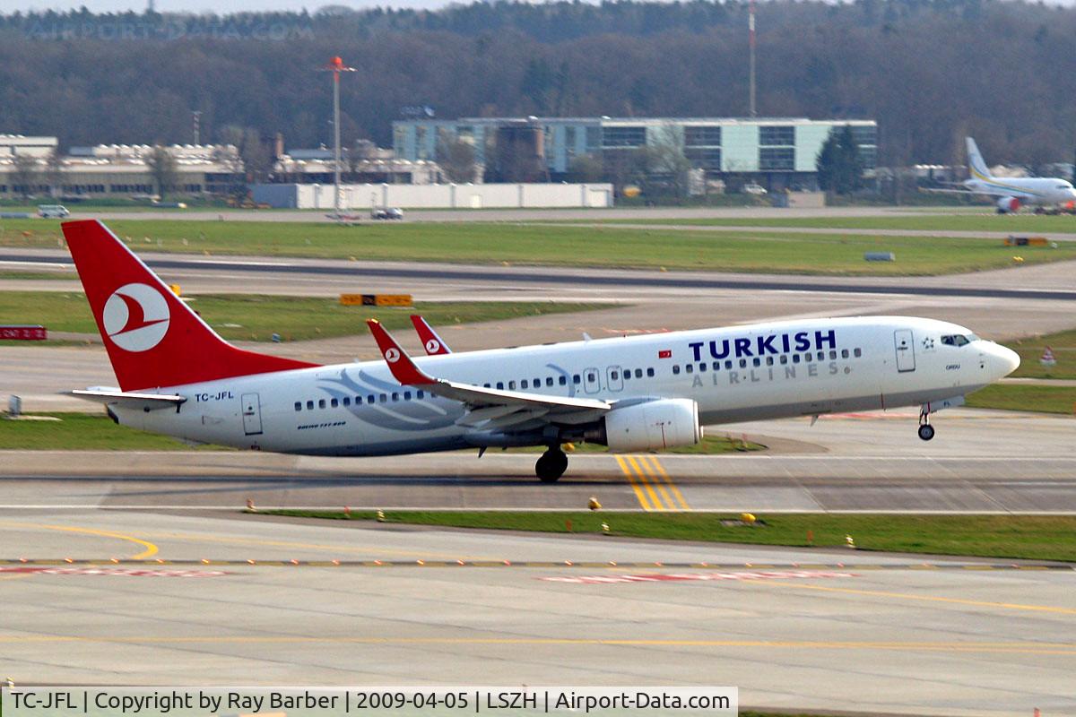 TC-JFL, 1999 Boeing 737-8F2 C/N 29774/269, Boeing 737-8F2 [29774] (THY Turkish Airlines) Zurich~HB 05/04/2009