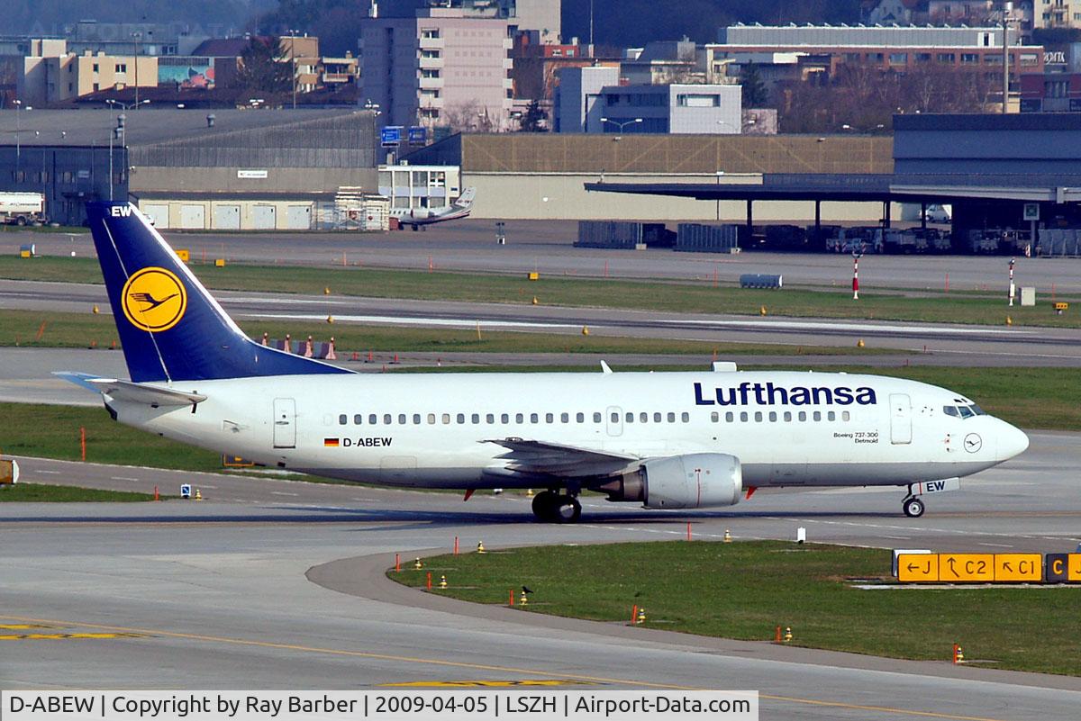 D-ABEW, 1995 Boeing 737-330 C/N 27905, Boeing 737-330 [27905] (Lufthansa) Zurich~HB 05/04/2009