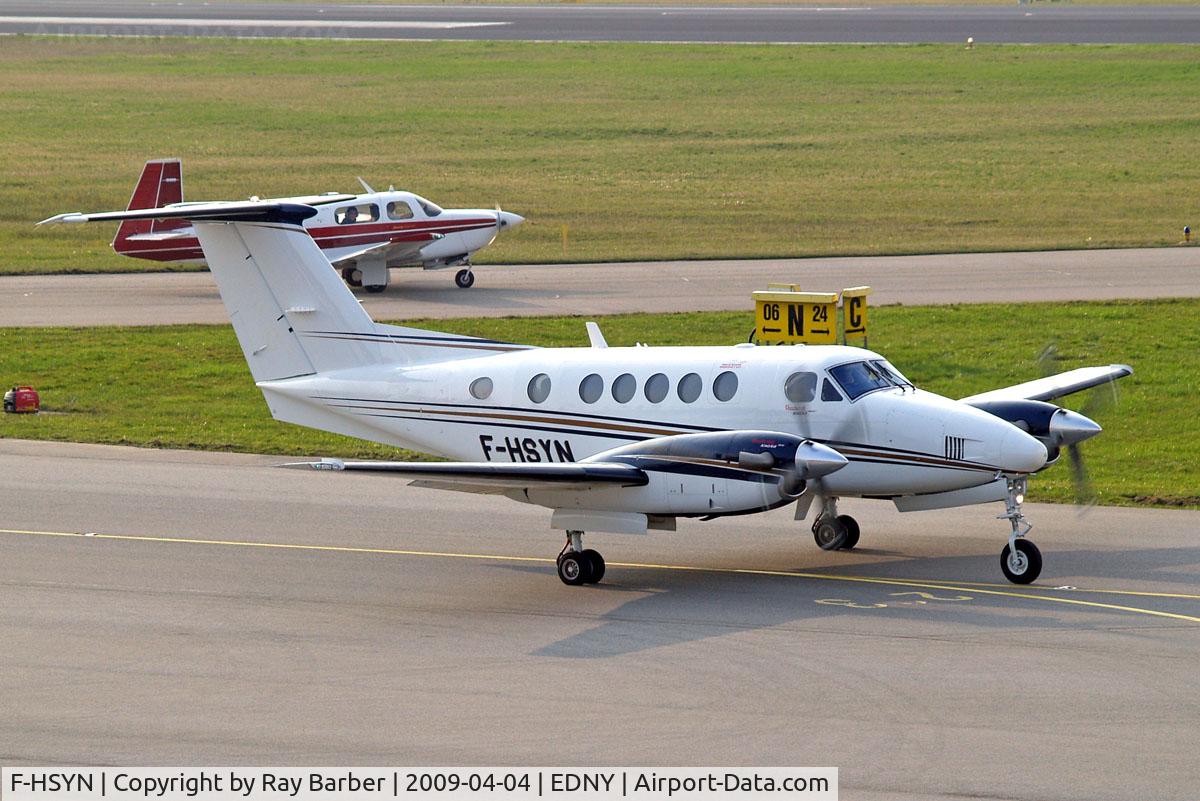 F-HSYN, 2007 Hawker Beechcraft B200GT Super King Air C/N BY-23, Beech B200GT Super King Air [BY-23] Friedrichshafen~D 04/04/2009
