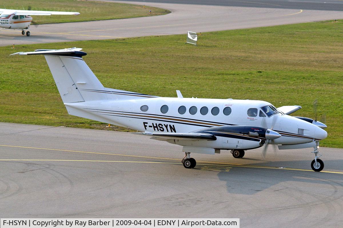 F-HSYN, 2007 Hawker Beechcraft B200GT Super King Air C/N BY-23, Beech B200GT Super King Air [BY-23] Friedrichshafen~D 04/04/2009