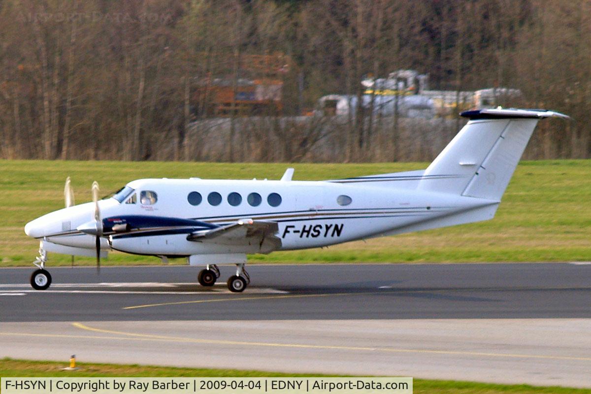F-HSYN, 2007 Hawker Beechcraft B200GT Super King Air C/N BY-23, Beech B200GT Super King Air [BY-23] Friedrichshafen~D 04/04/2009