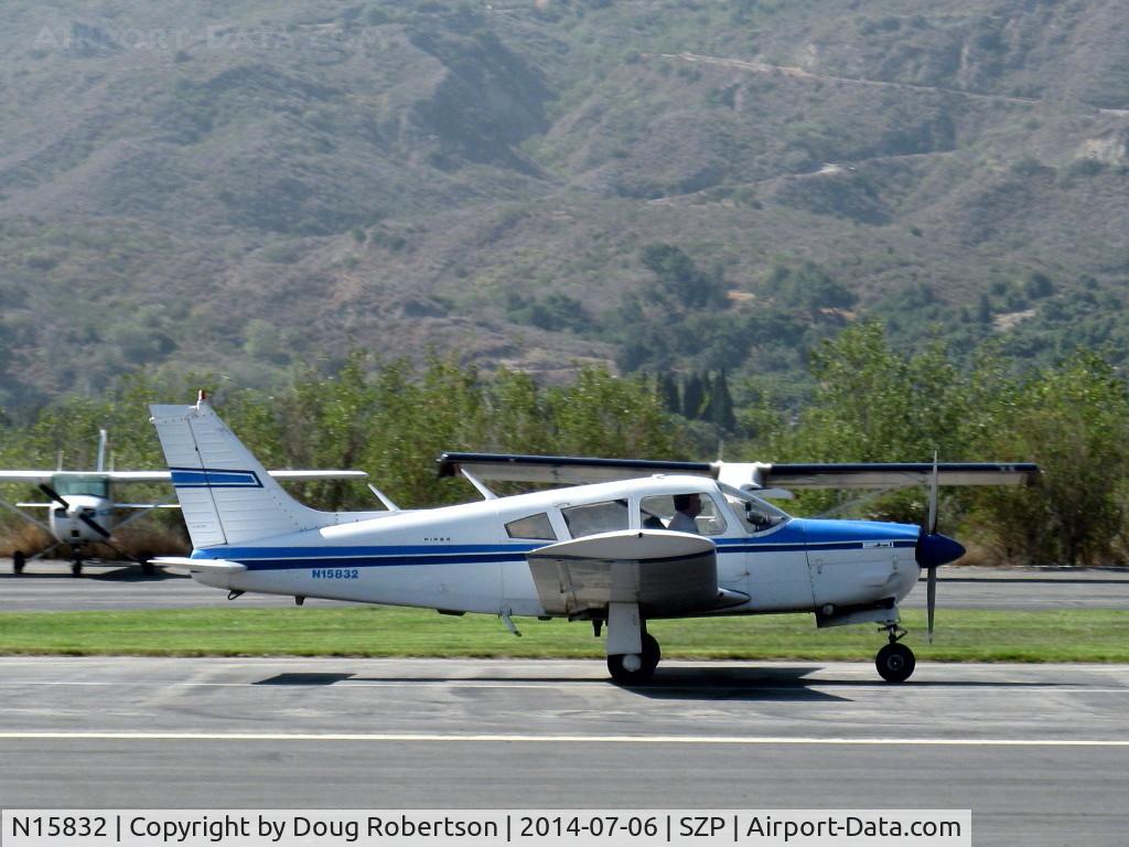 N15832, 1972 Piper PA-28R-200 Arrow IV C/N 28R-7335093, 1972 Piper PA-28R-200 ARROW II, Lycoming IO-360-C1C 200 Hp, landing roll Rwy 22