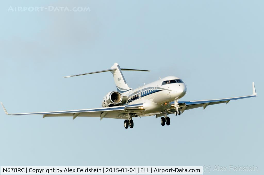 N678RC, Bombardier BD-700-1A11 Global 5000 C/N 9454, Ft. Lauderdale