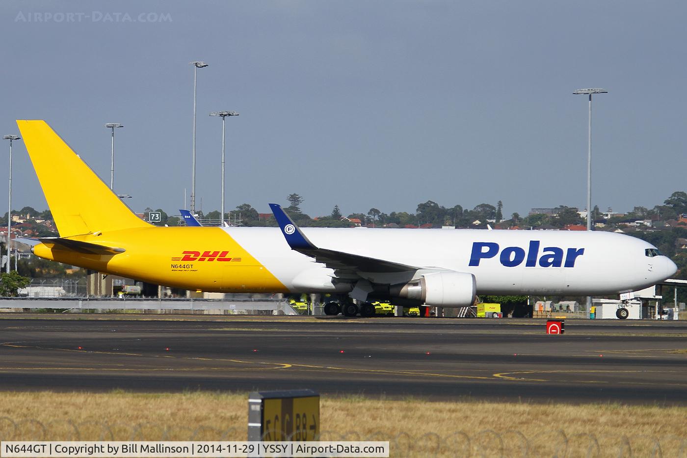 N644GT, 2012 Boeing 767-3JH/F/ER C/N 37810, TAXIING FROM 34L