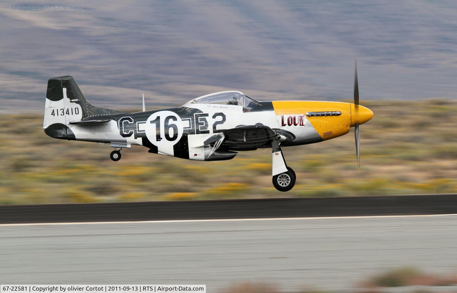 67-22581, 1968 North American F-51D Mustang Mustang C/N AF6722581, used to be a cavalier, now back to the P-51D configuration