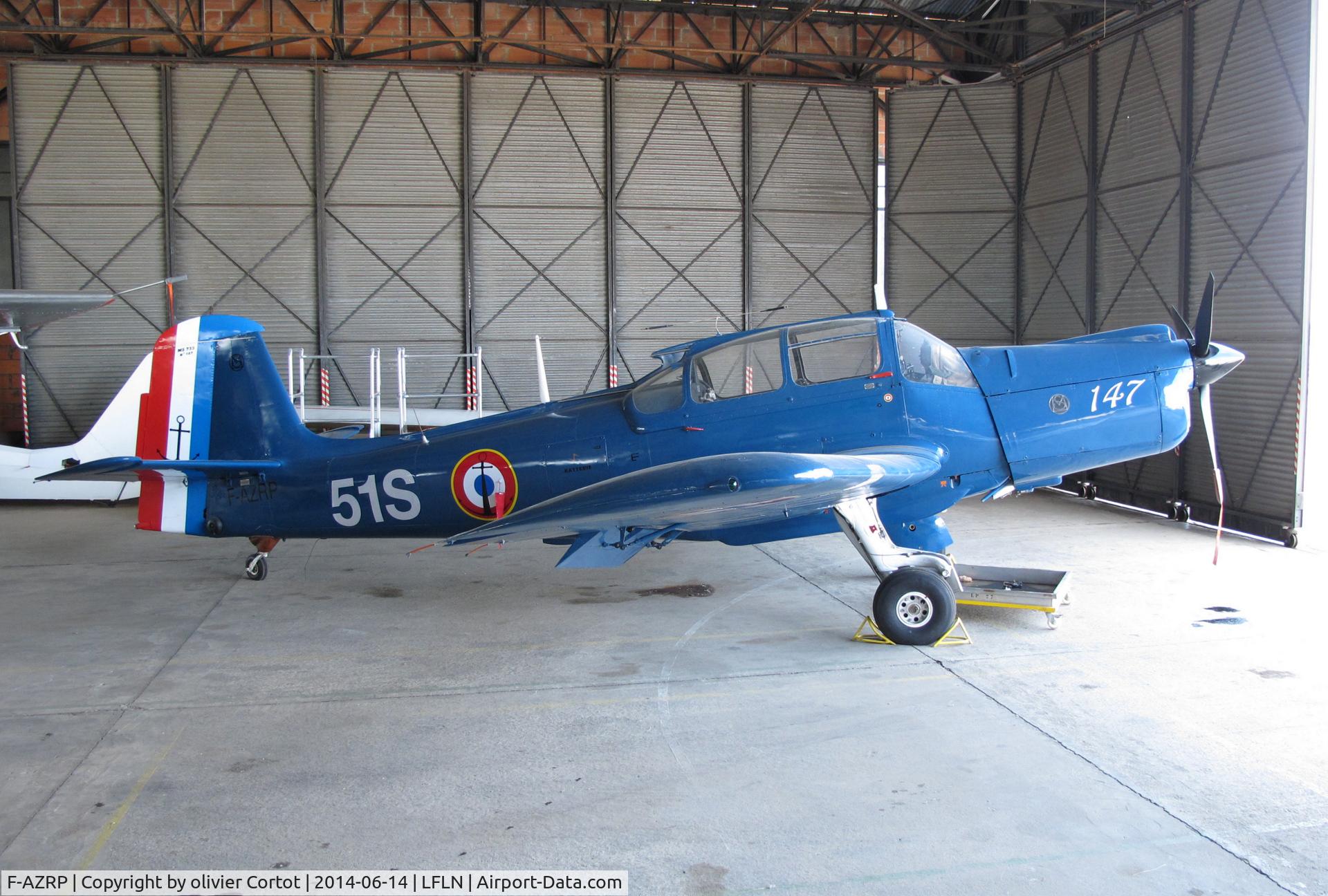 F-AZRP, 1957 Morane-Saulnier MS-733 Alcyon C/N 147, Saint yan hangar