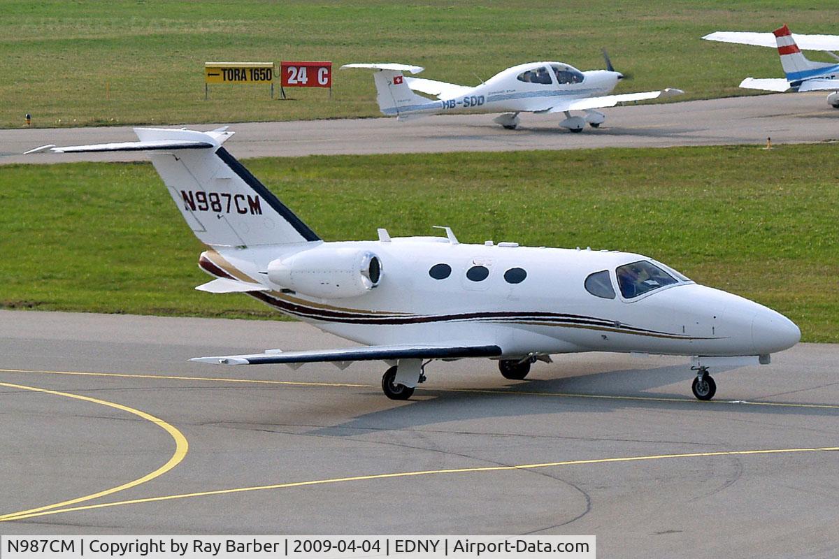 N987CM, 2008 Cessna 510 Citation Mustang C/N 510-0140, Cessna Citation Mustang [510-0140] Friedrichshafen~D 04/04/2009