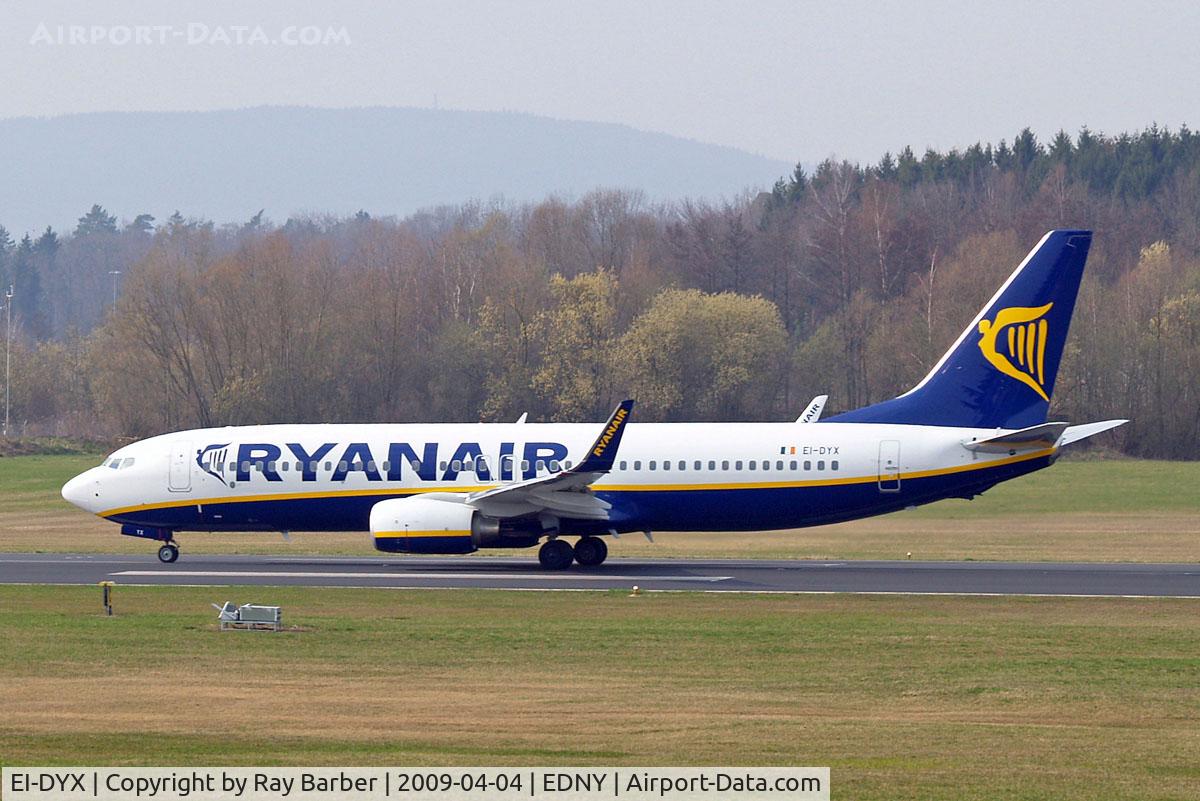 EI-DYX, 2008 Boeing 737-8AS C/N 37517, Boeing 737-8AS [37517] (Ryanair) Friedrichshafen~D 04/04/2009
