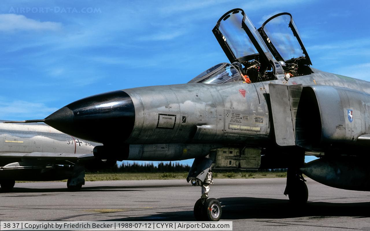 38 37, 1972 McDonnell Douglas F-4F Phantom II C/N 4716, last chance inspection at CFB Goose Bay
