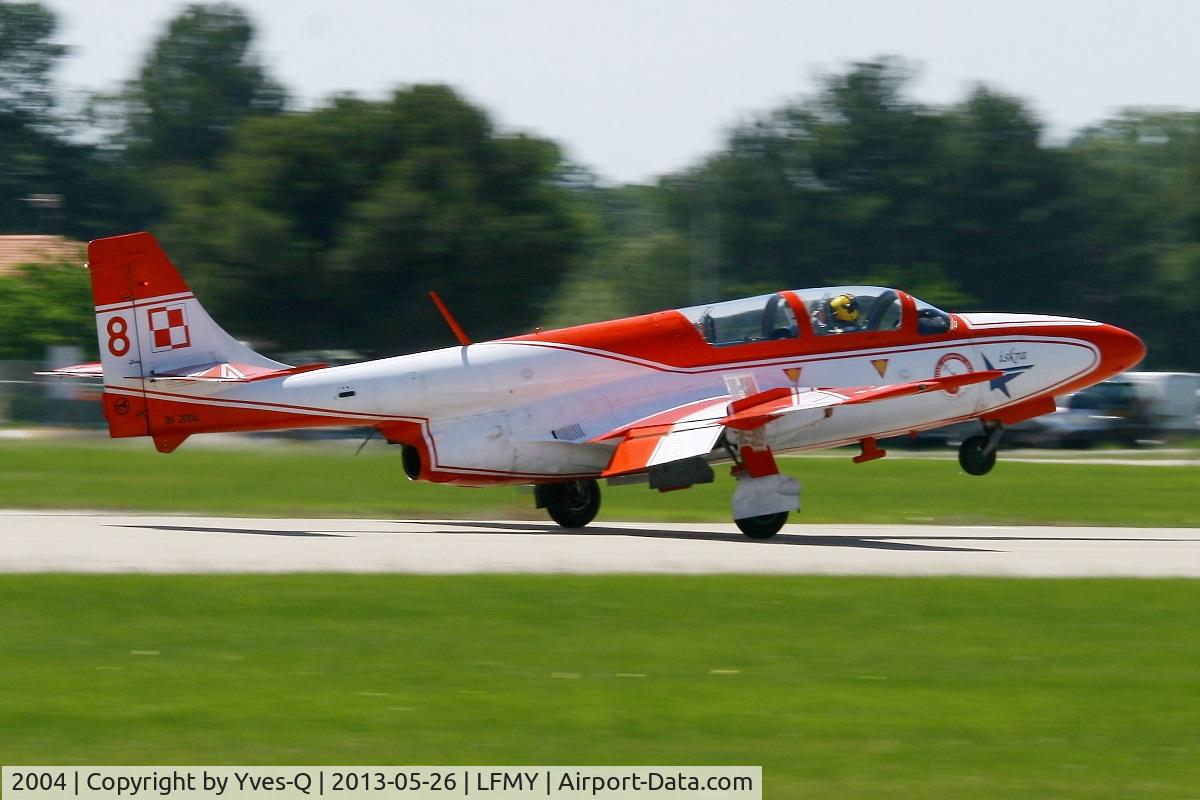 2004, PZL-Mielec TS-11 Iskra bis DF C/N 3H-2004, Poland Air Force Iskry Team PZL-Mielec TS-11A Iskra, Take off rwy 34, Salon De Provence Air Base 701 (LFMY) Open day 2013