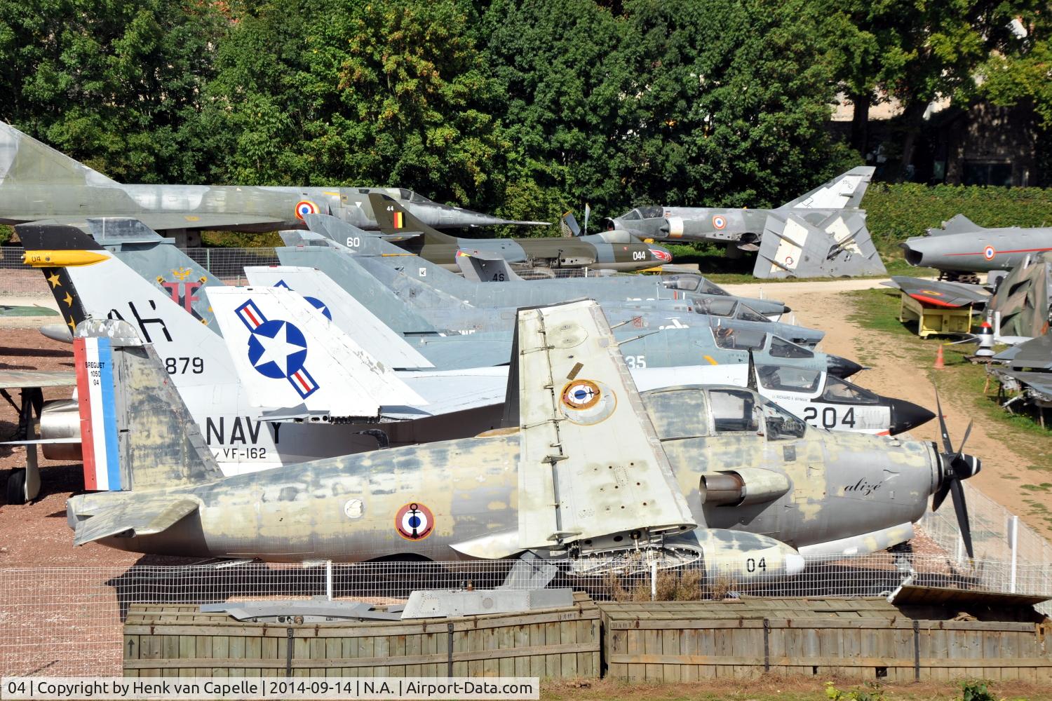 04, Breguet Br.1050 Alize C/N 04, Breguet Br.1050 Alizé of the Aéronavale preserved at the Chateau de Savigny aircraft museum.