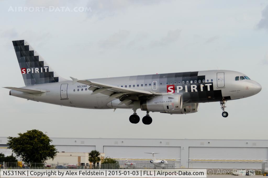 N531NK, 2007 Airbus A319-132 C/N 3026, Ft. Lauderdale