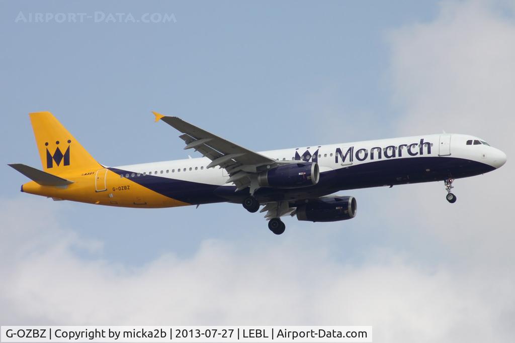 G-OZBZ, 2001 Airbus A321-231 C/N 1421, Landing