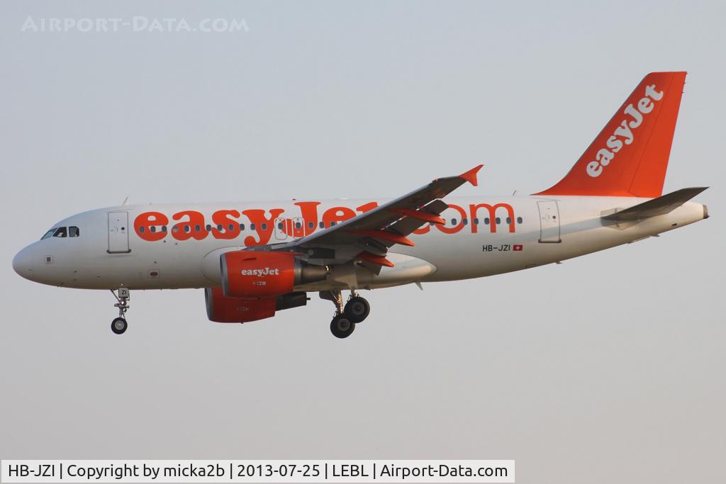HB-JZI, 2004 Airbus A319-111 C/N 2245, Landing