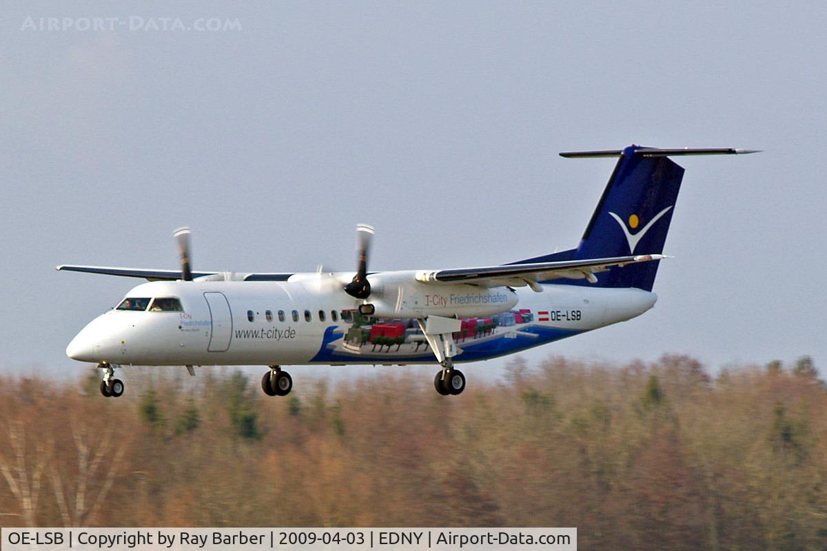 OE-LSB, 1998 De Havilland Canada DHC-8-314Q Dash 8 C/N 525, De Havilland Canada DHC-8Q-314 Dash 8 [525] (Intersky) Friedrichshafen~D 03/04/2009