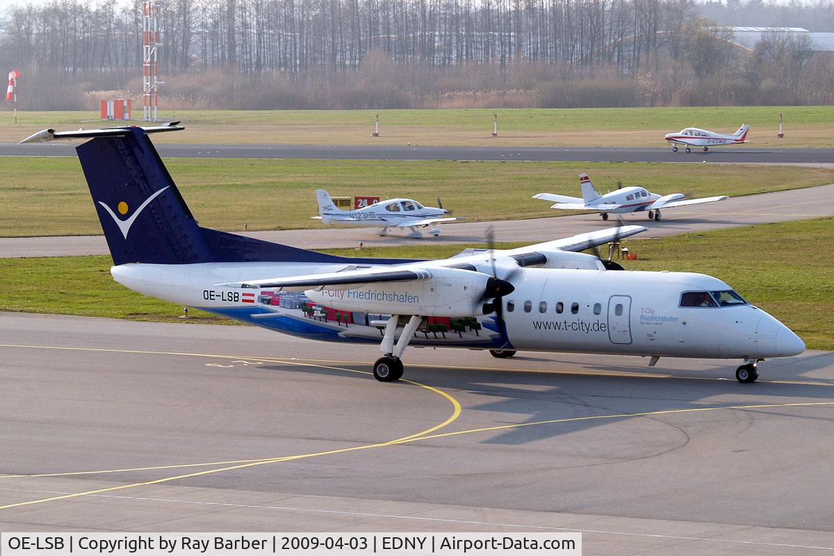 OE-LSB, 1998 De Havilland Canada DHC-8-314Q Dash 8 C/N 525, De Havilland Canada DHC-8Q-314 Dash 8 [525] (Intersky) Friedrichshafen~D 03/04/2009
