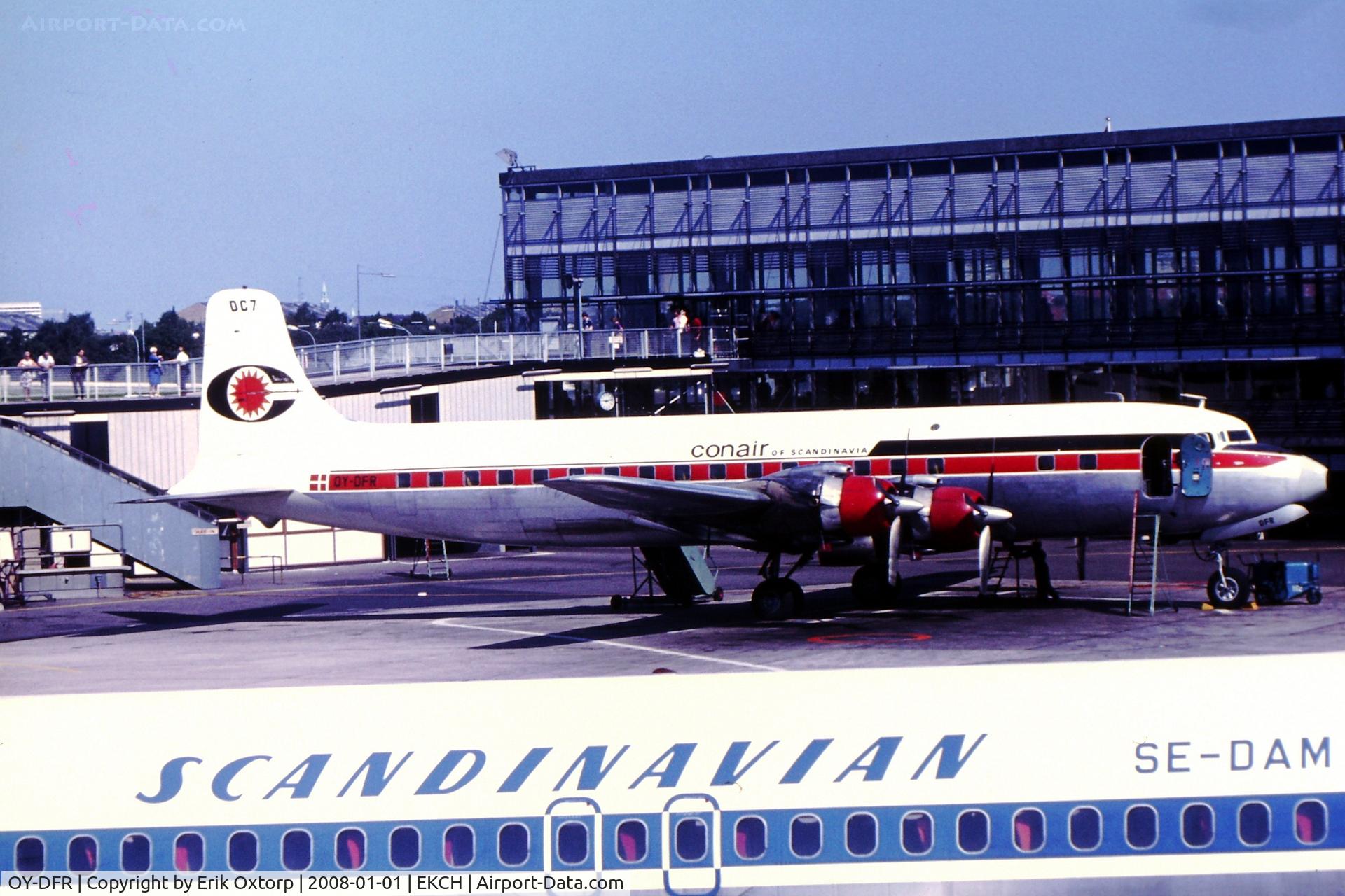 OY-DFR, 1954 Douglas DC-7 C/N 44144, OY-DFR in CPH