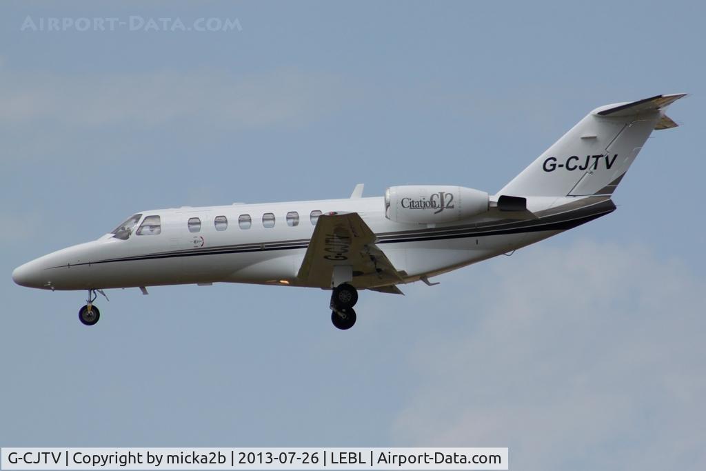 G-CJTV, 2002 Cessna 525A CitationJet CJ2 C/N 525A-0083, Landing