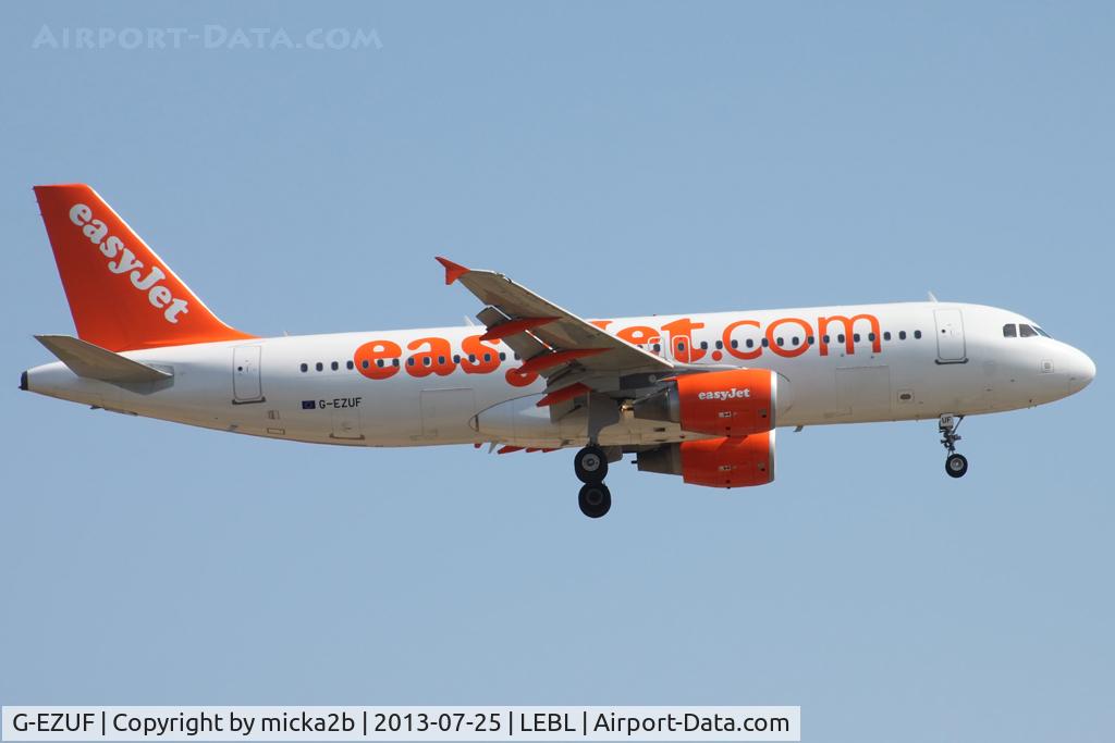 G-EZUF, 2011 Airbus A320-214 C/N 4676, Landing