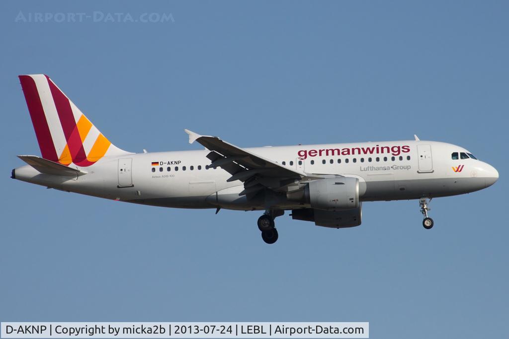 D-AKNP, 1999 Airbus A319-112 C/N 1155, Landing. Scrapped in november 2021.