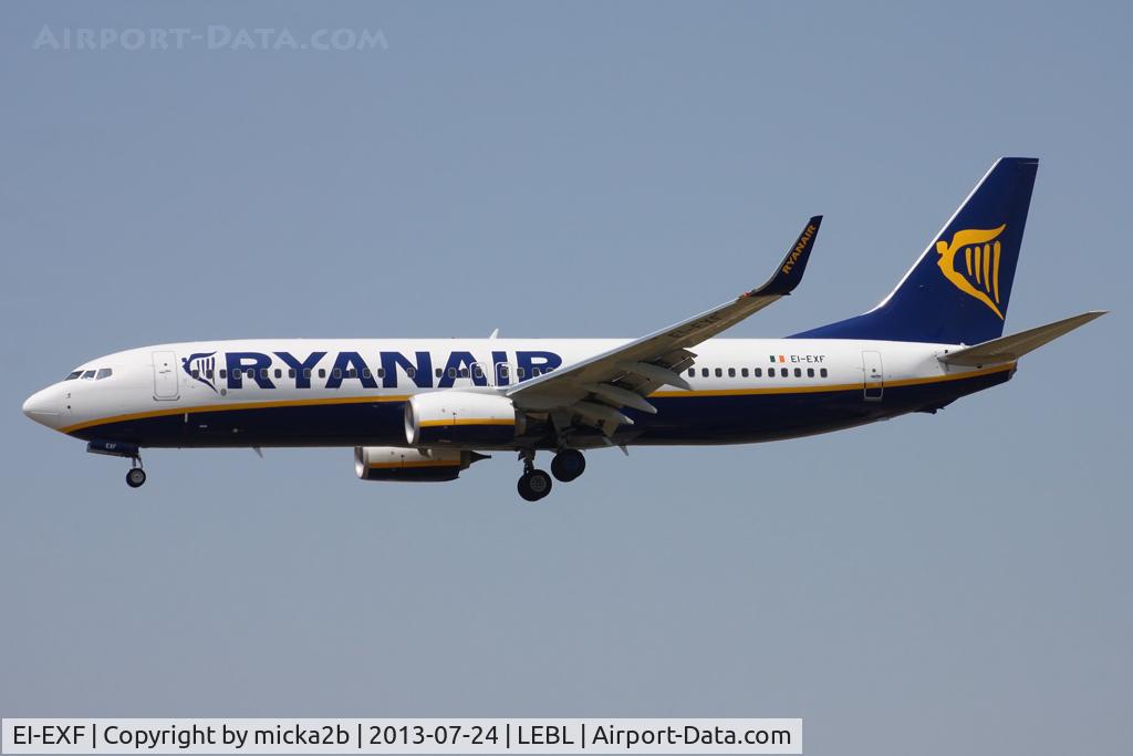 EI-EXF, 2012 Boeing 737-8AS C/N 40322, Landing