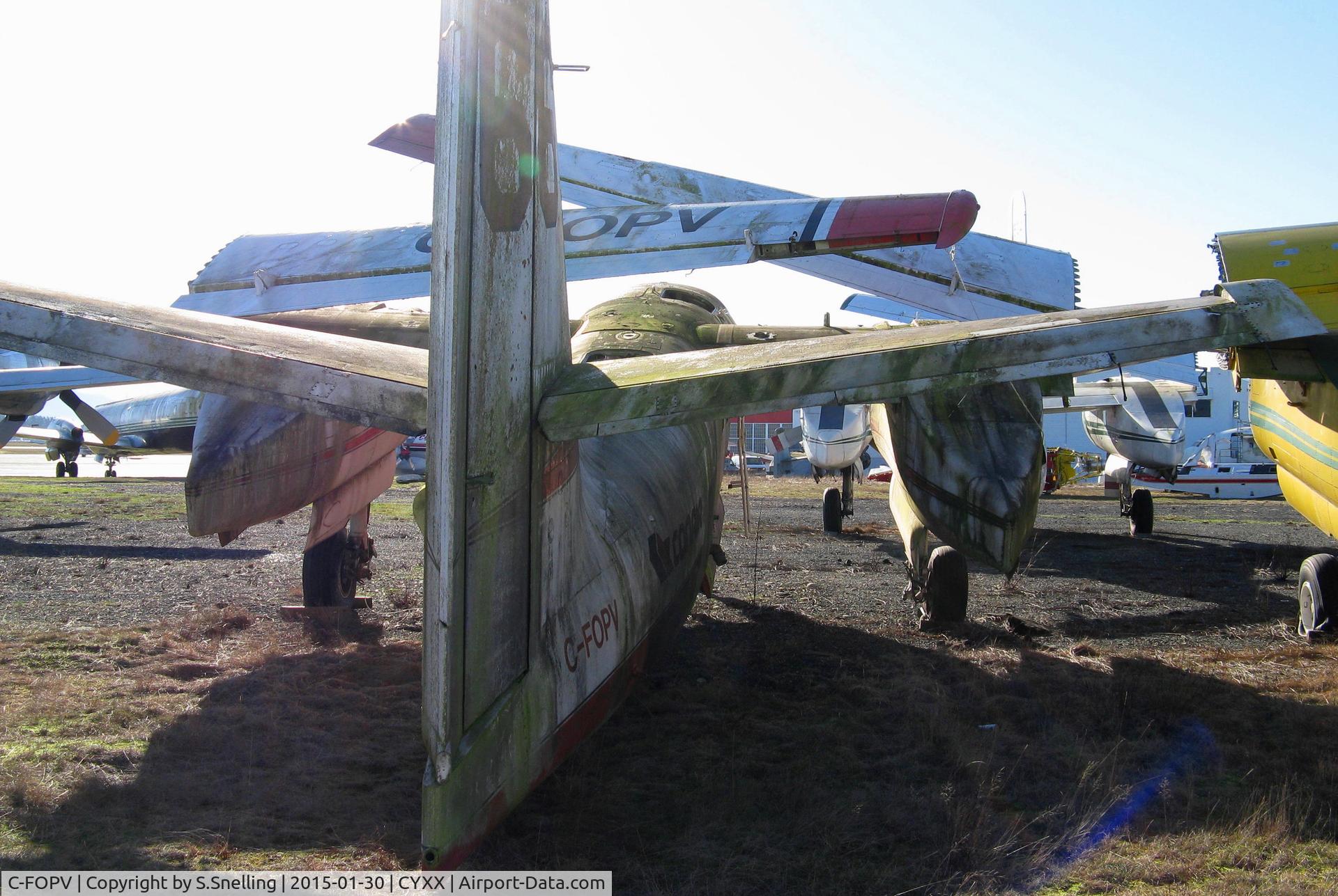 C-FOPV, 1958 Grumman (Conair) CS2F Firecat C/N 006, Out to pasture