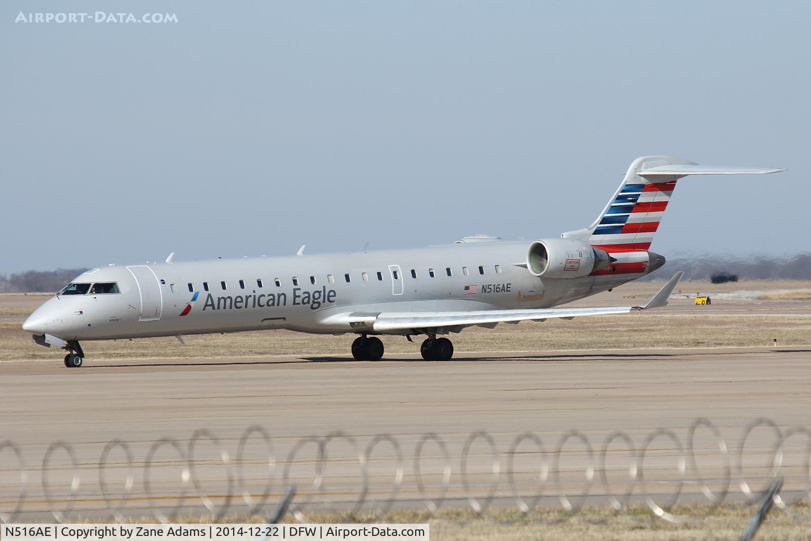 N516AE, 2003 Bombardier CRJ-701ER (CL-600-2C10) Regional Jet C/N 10123, At DFW Airport