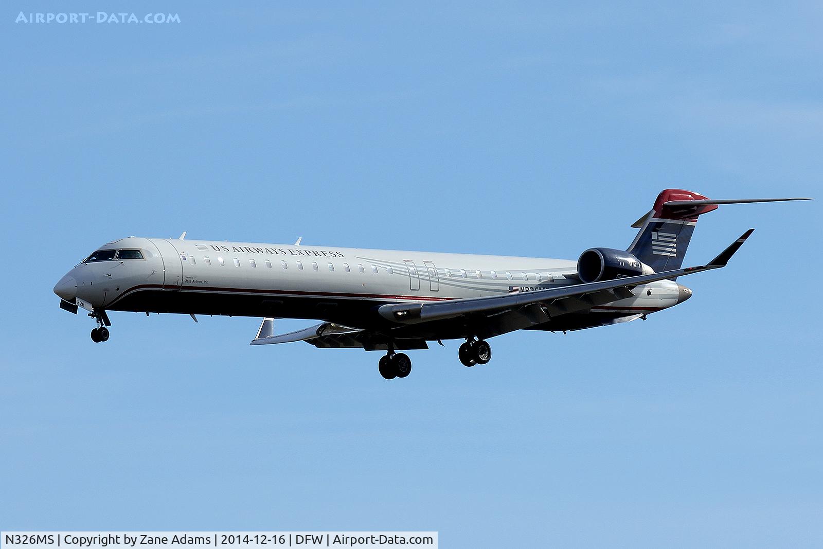 N326MS, 2008 Bombardier CRJ-900ER NG (CL-600-2D24) C/N 15124, At DFW Airport