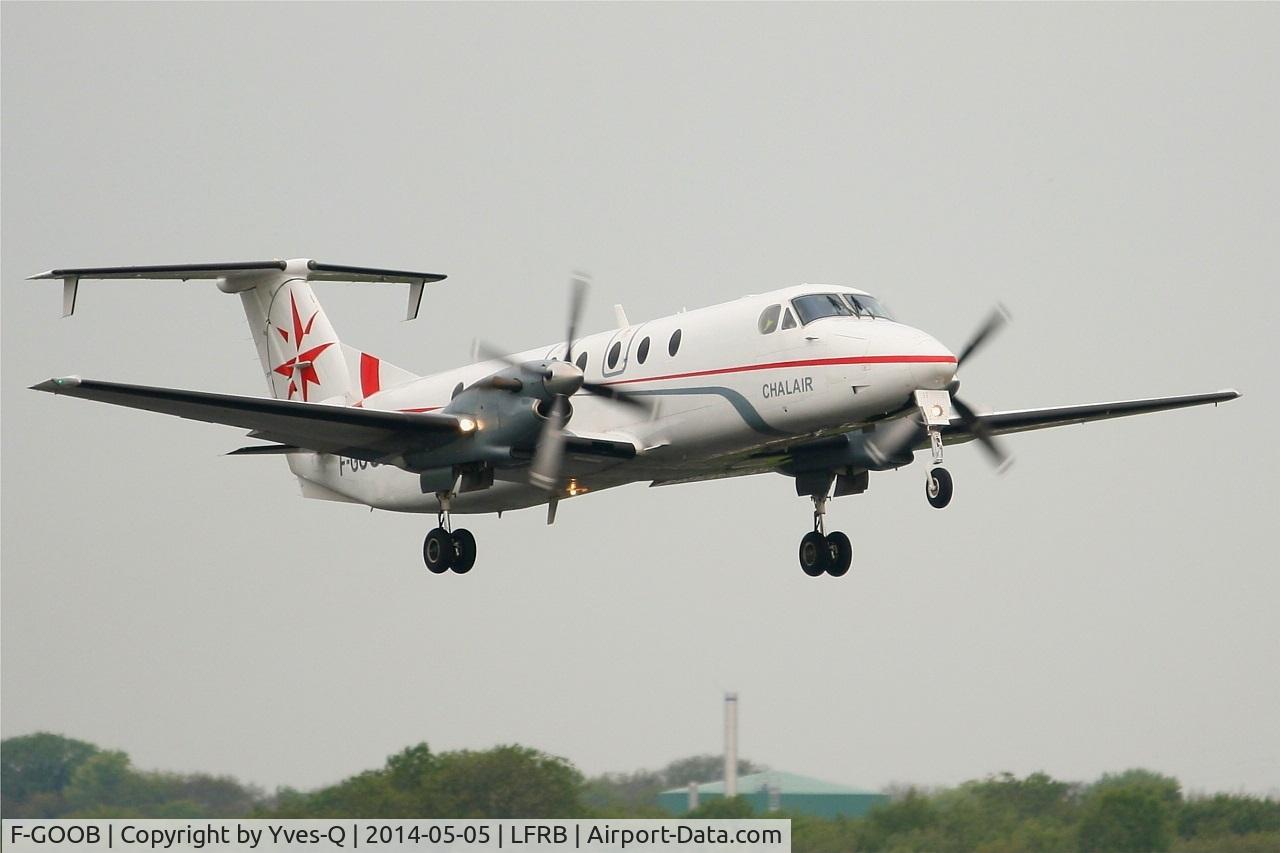 F-GOOB, 1991 Beech 1900C C/N UC-153, Beech 1900C, Take off rwy 07R, Brest-Bretagne Airport (LFRB-BES)