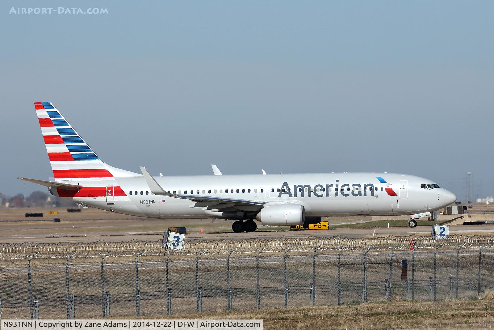 N931NN, 2013 Boeing 737-823 C/N 33230, At DFW Airport