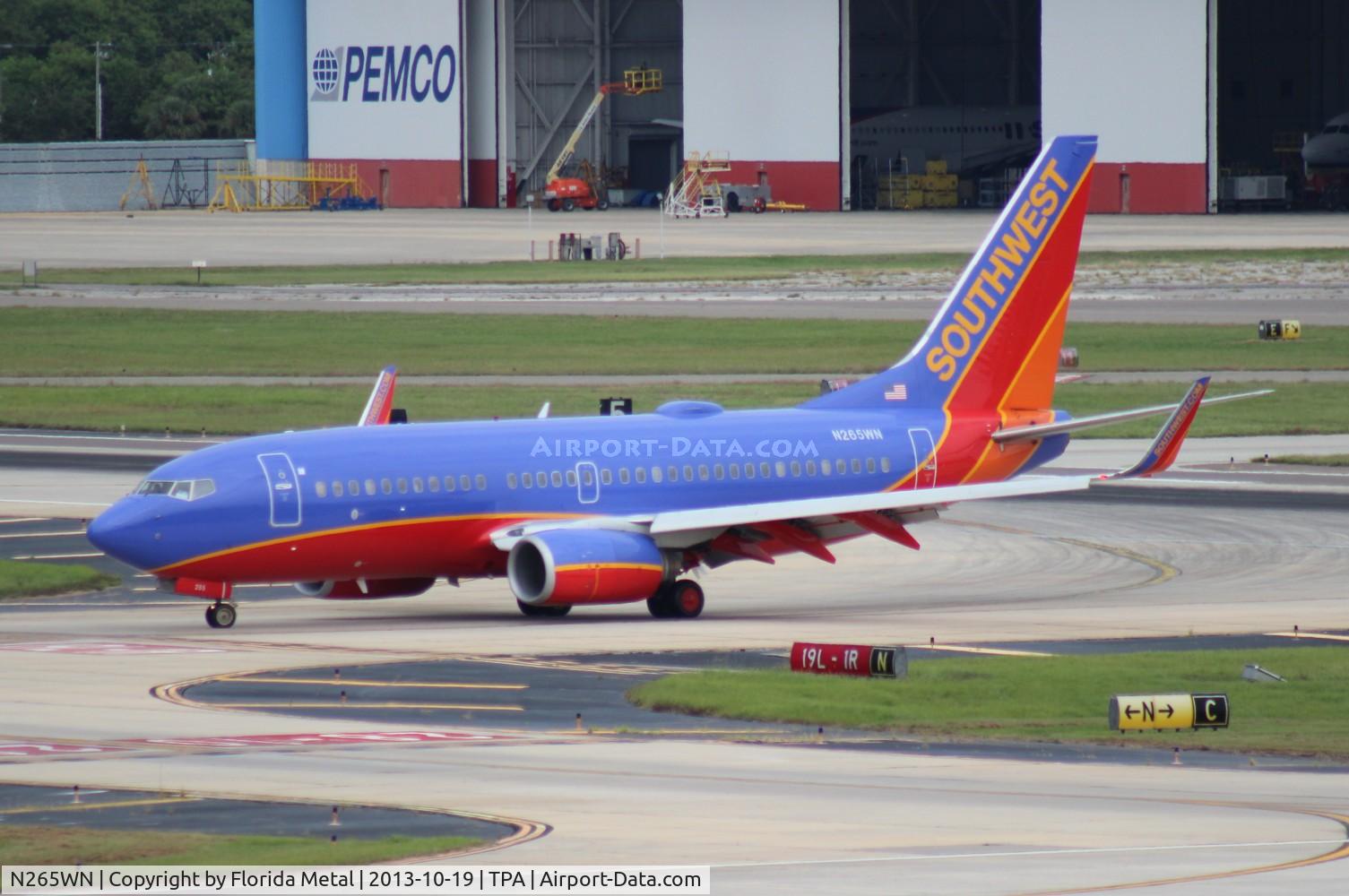 N265WN, 2007 Boeing 737-7H4 C/N 32522, Southwest 737