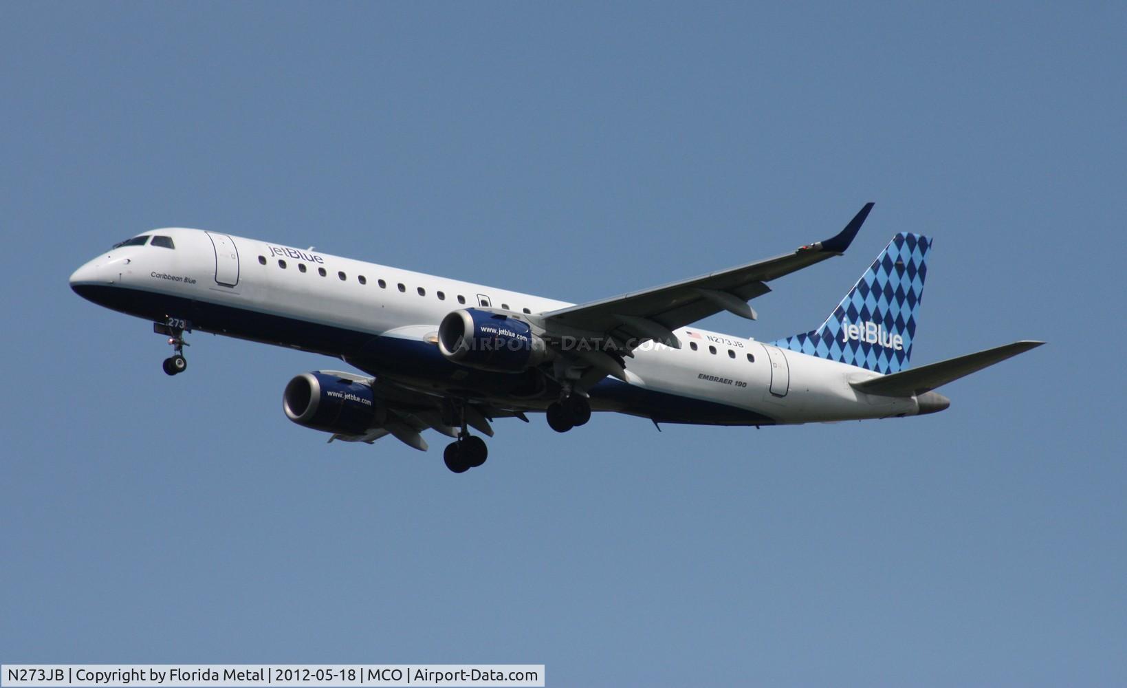 N273JB, 2007 Embraer ERJ-190-100 IGW 190AR C/N 19000073, Jet Blue E190
