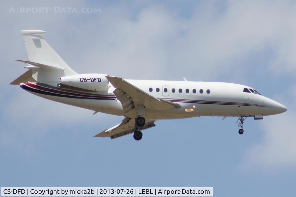 CS-DFD, 2001 Dassault Falcon 2000 C/N 174, Landing
