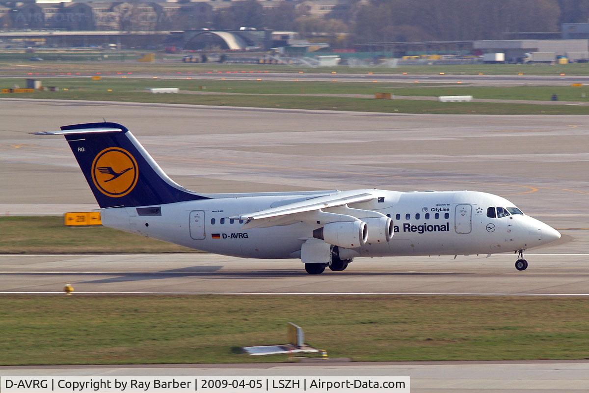 D-AVRG, 1995 British Aerospace Avro 146-RJ85 C/N E.2266, BAe 146-RJ85 [E2266] (Lufthansa Regional) Zurich~HB 05/04/2009