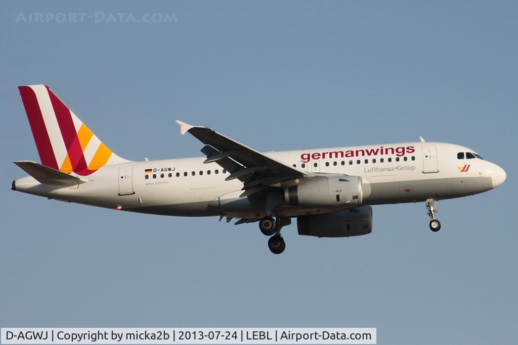 D-AGWJ, 2008 Airbus A319-132 C/N 3375, Landing