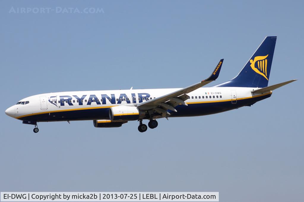 EI-DWG, 2007 Boeing 737-8AS C/N 33620, Landing