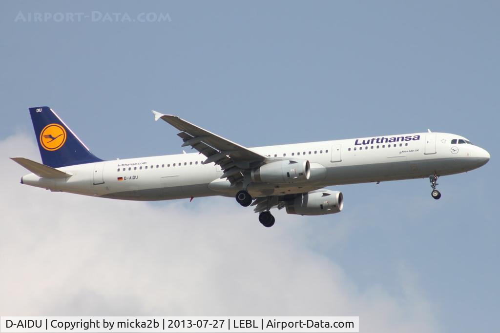 D-AIDU, 2012 Airbus A321-231 C/N 5186, Landing