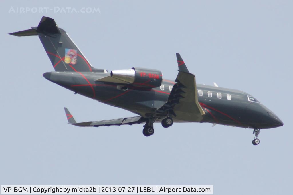 VP-BGM, 2008 Canadair Challenger 605 (CL-600-2B16) C/N 5748, Landing