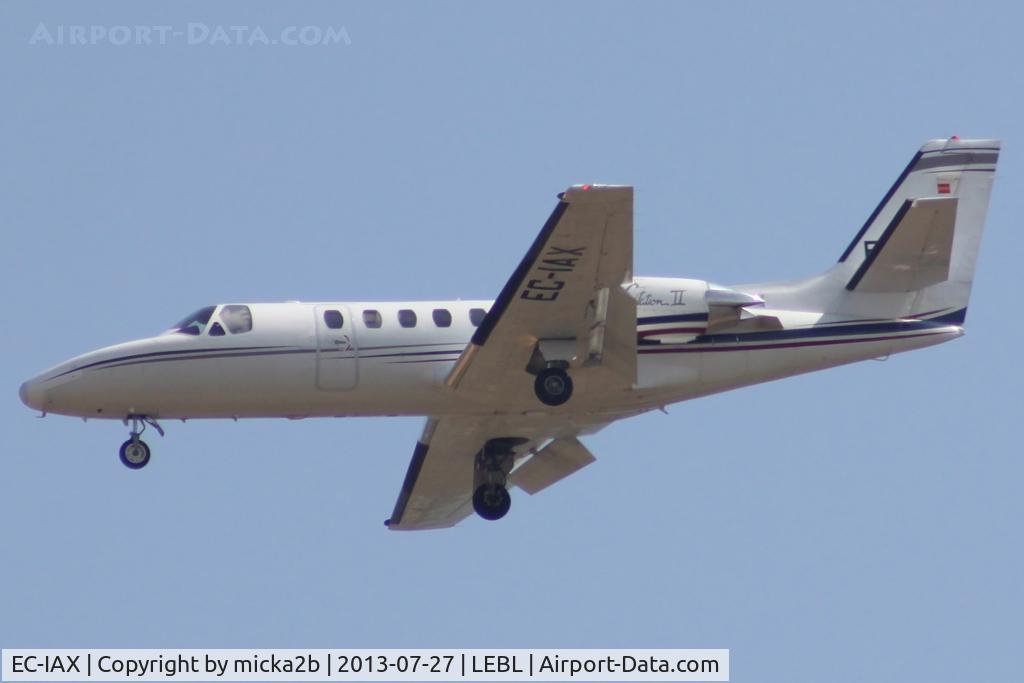 EC-IAX, 1980 Cessna 550 Citation II C/N 550-0156, Landing