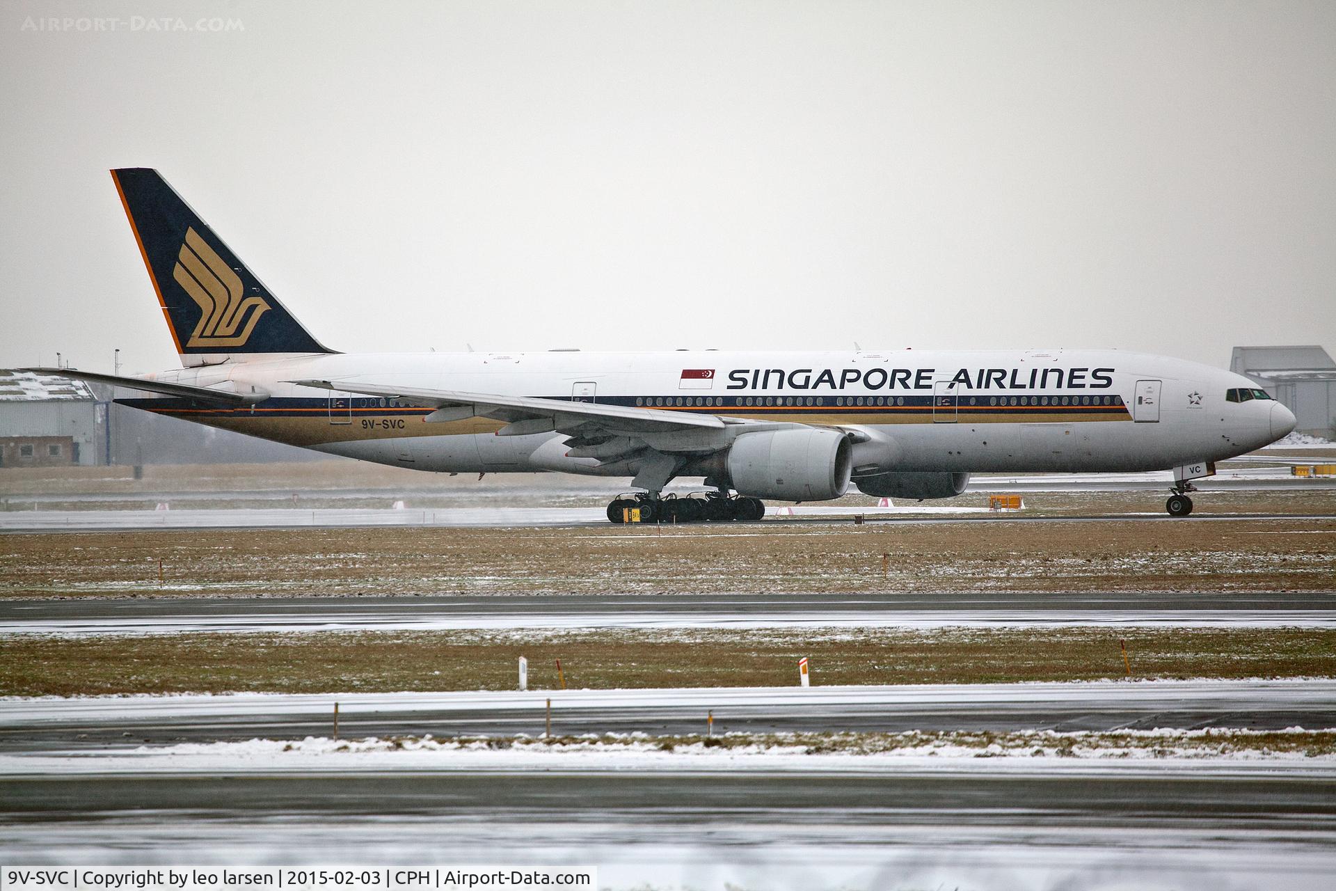 9V-SVC, 2001 Boeing 777-212/ER C/N 28526, Copenhagen Kastrup 3.2.15