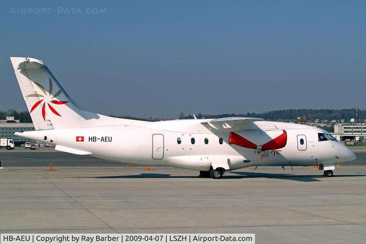 HB-AEU, 2002 Fairchild Dornier 328-300 328JET C/N 3199, Dormier Do.328-310 Jet [3199] (Swiss Jet AG) Zurich~HB 07/04/2009