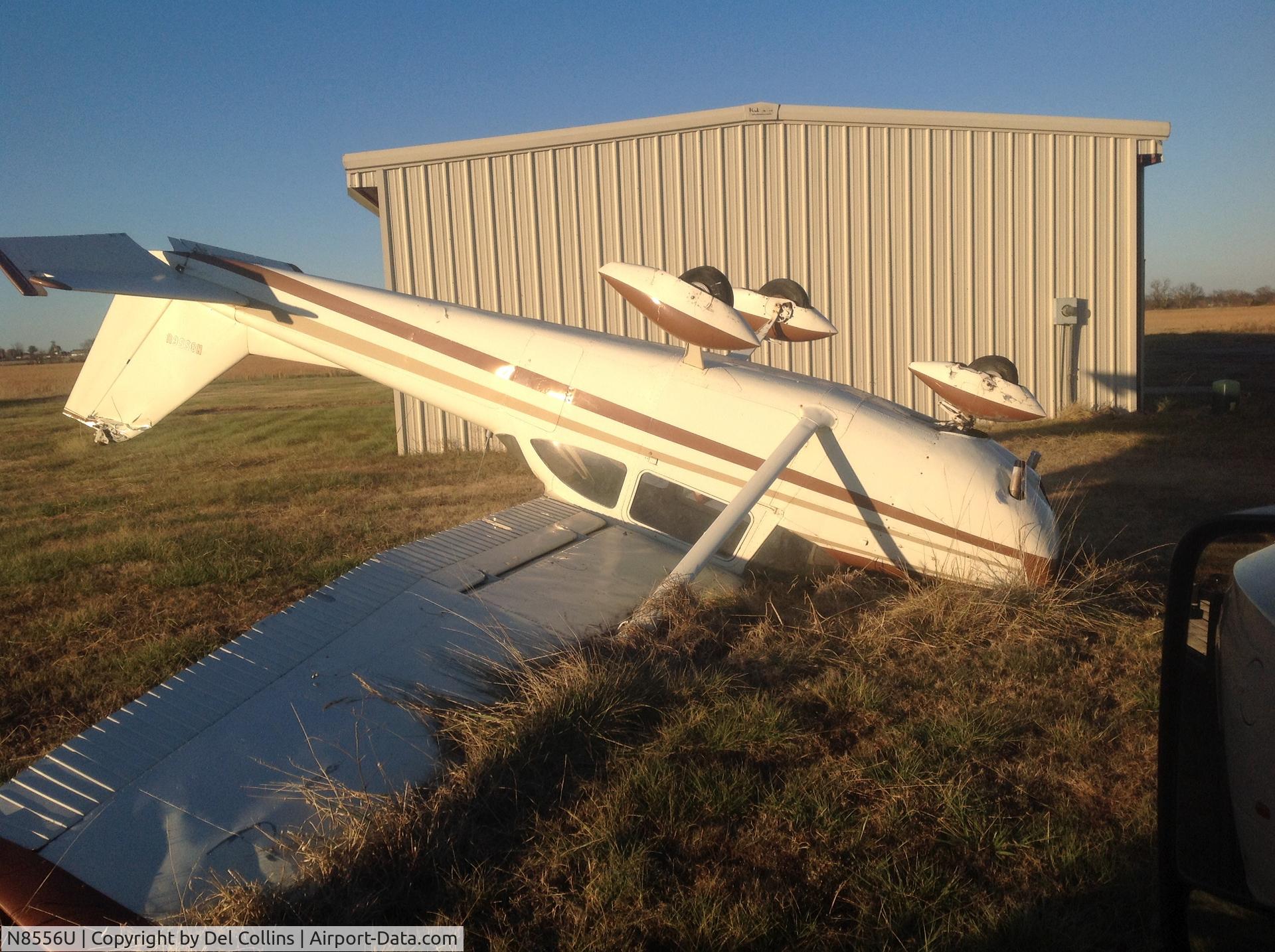 N8556U, 1965 Cessna 172F C/N 17252456, Tornado tore up hangers and flopped aircraft.