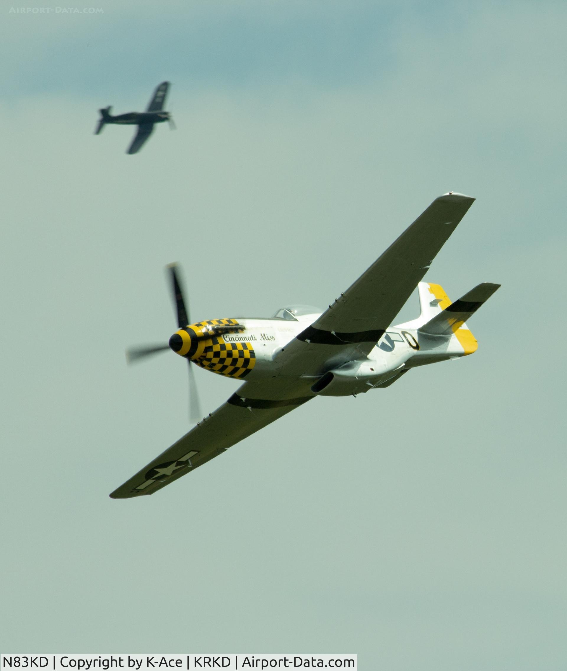 N83KD, 1944 North American F-51D Mustang C/N 44-84410, Cincinnati Miss